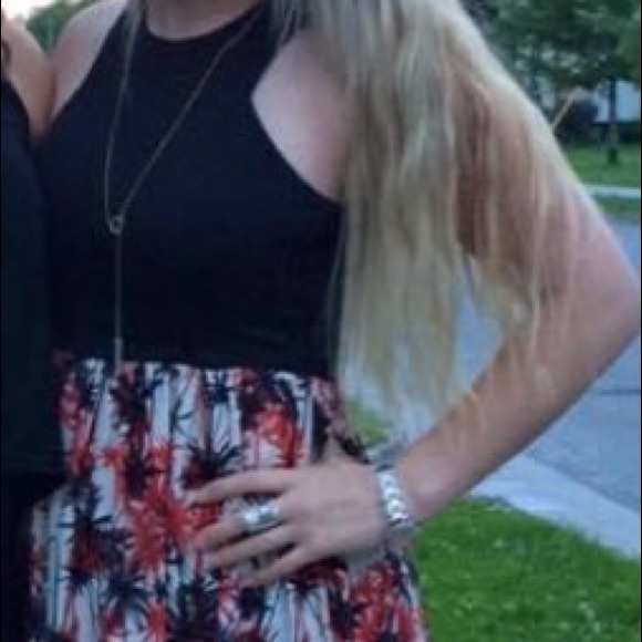 Summer Dress, Black and Red - Picture 2 of 5